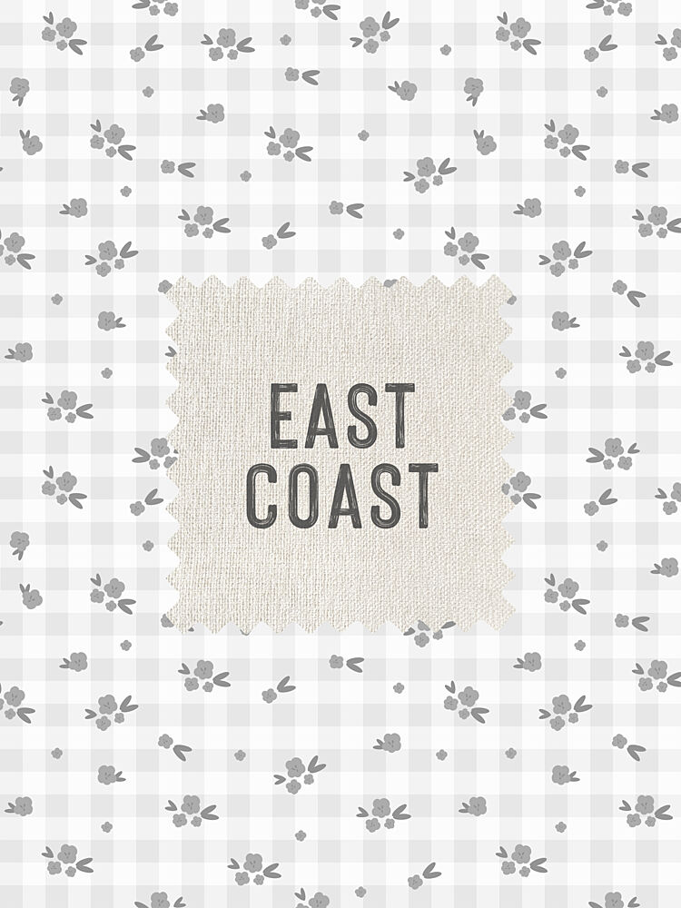 East Coast Floral Gingham art print by Jolly and Dash for $57.95 CAD