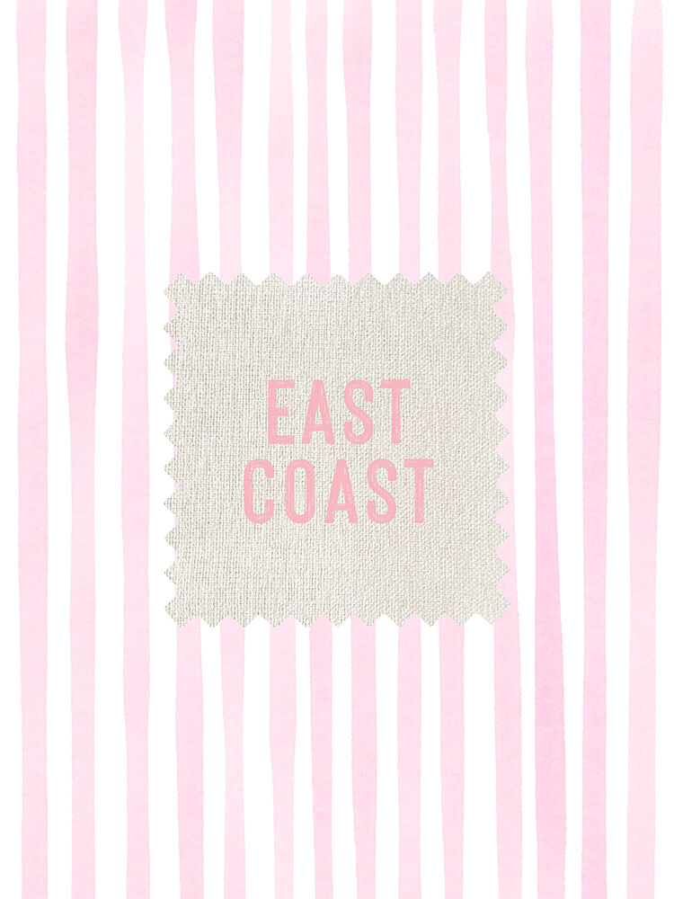 East Coast Pink Stripes art print by Jolly and Dash for $57.95 CAD