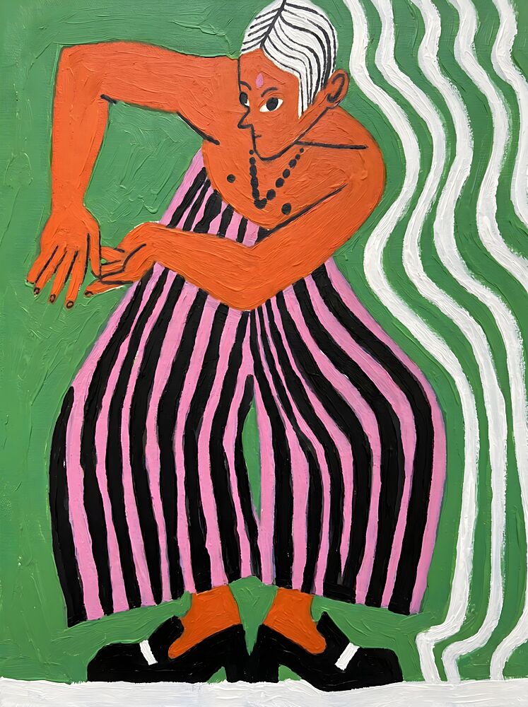Dancing in Striped Pants art print by Hugo for $57.95 CAD