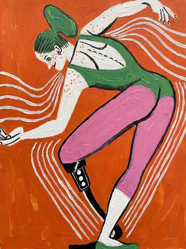 Confident Prosthetic Dancer art print by Hugo for $57.95 CAD