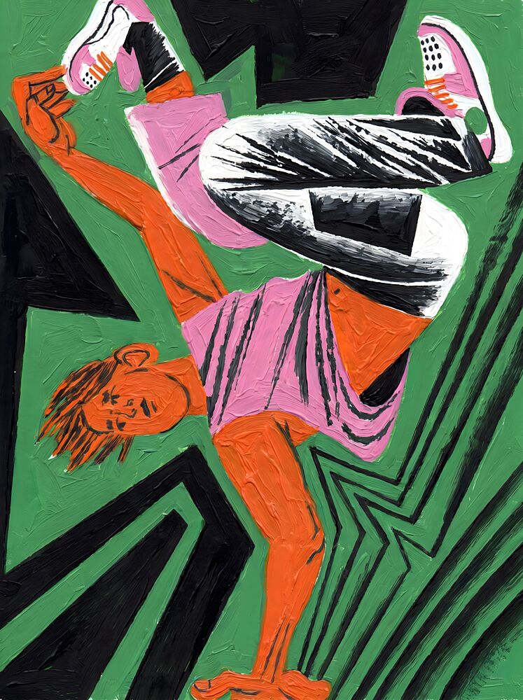 Dynamic Breakdance Pop art print by Hugo for $57.95 CAD