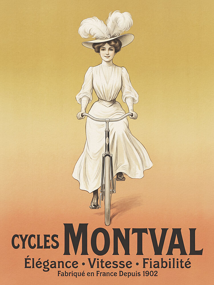 Elegant Vintage Cyclist art print by Andreas Magnusson for $57.95 CAD
