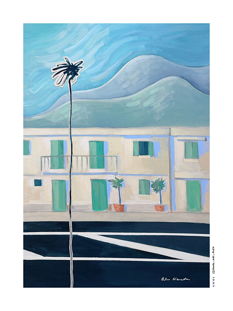 Alpes Maritimes with Palm Tree art print by Alex Nereuta for $57.95 CAD