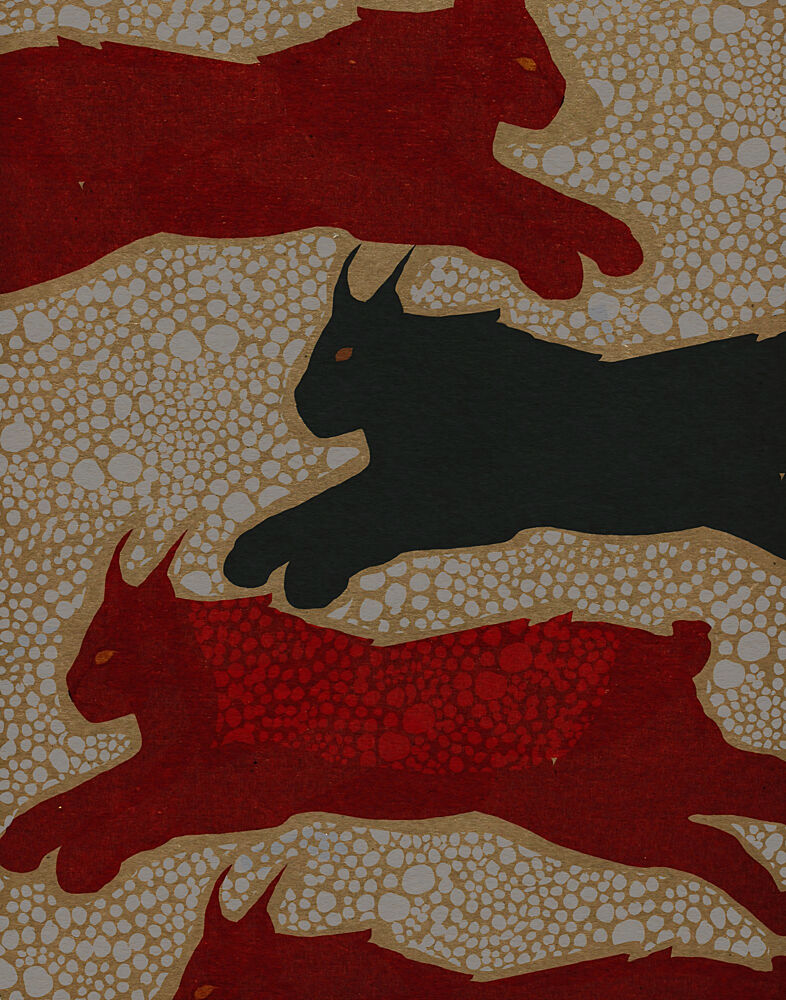 Dynamic Lynx Pattern art print by Josie George for $57.95 CAD