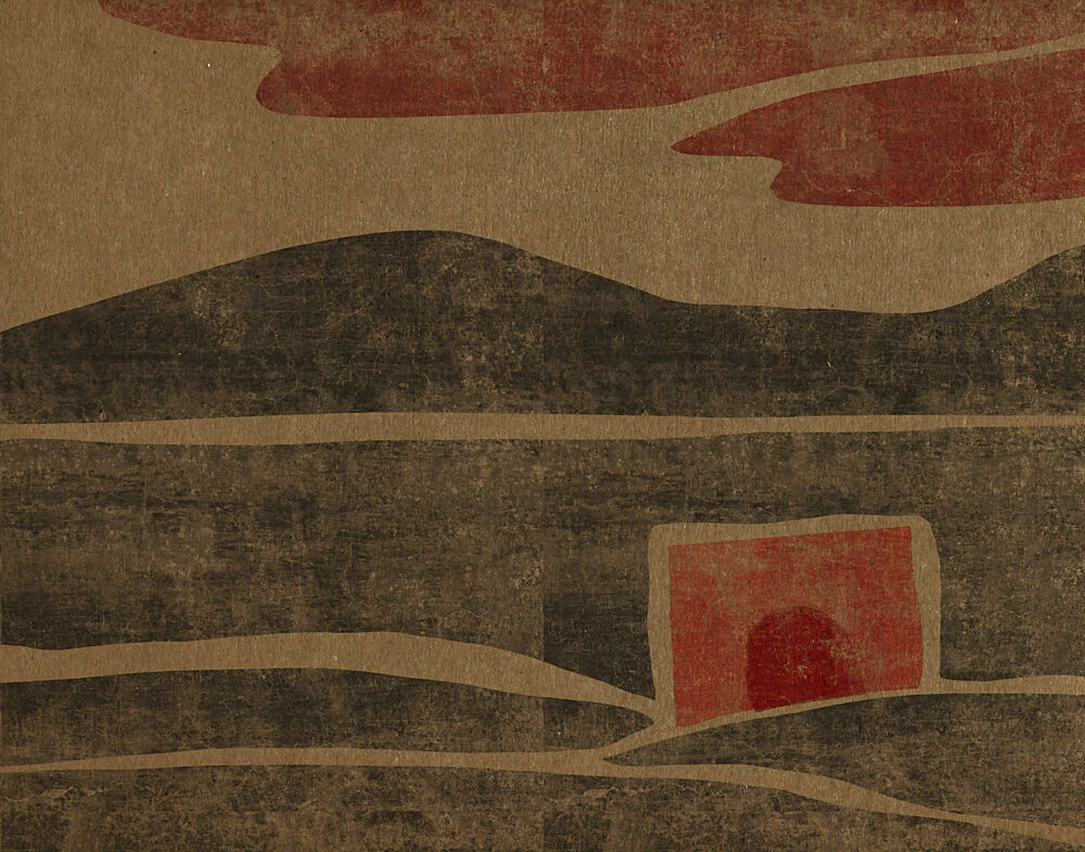 Red House Landscape art print by Josie George for $57.95 CAD