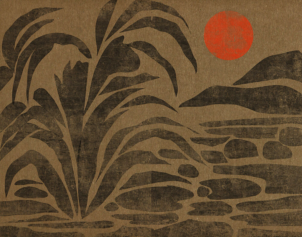 Red Desert Sun art print by Josie George for $57.95 CAD