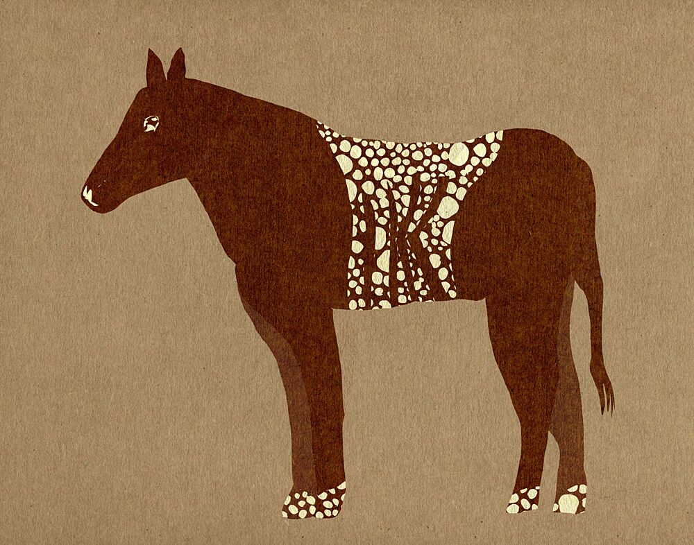 Spotted Forest Horse art print by Josie George for $57.95 CAD