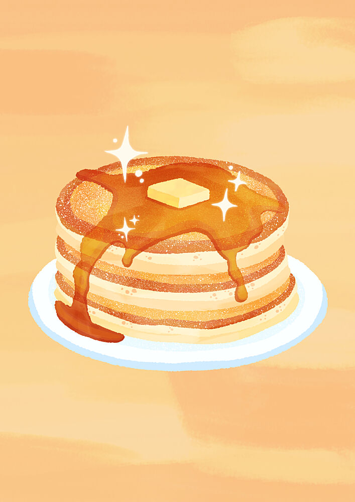 Sweet Maple Pancakes art print by Evelyn Lloyd for $57.95 CAD