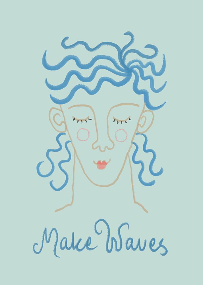 Wavy Haired Dreamer art print by Caroline Roberts for $57.95 CAD