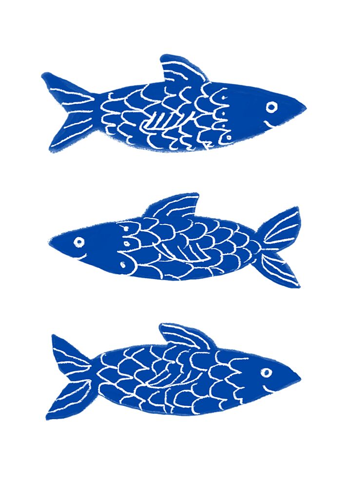 Fish art print by Caroline Roberts for $57.95 CAD