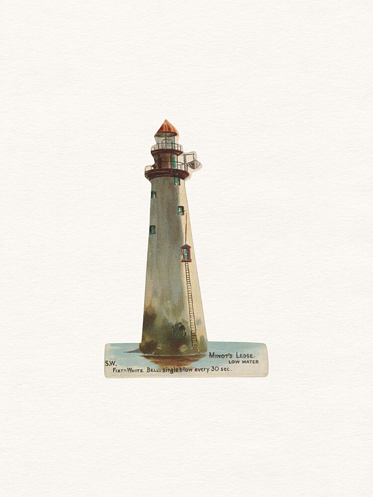 Calm Lighthouse Watercolor art print by Wild Violets for $57.95 CAD