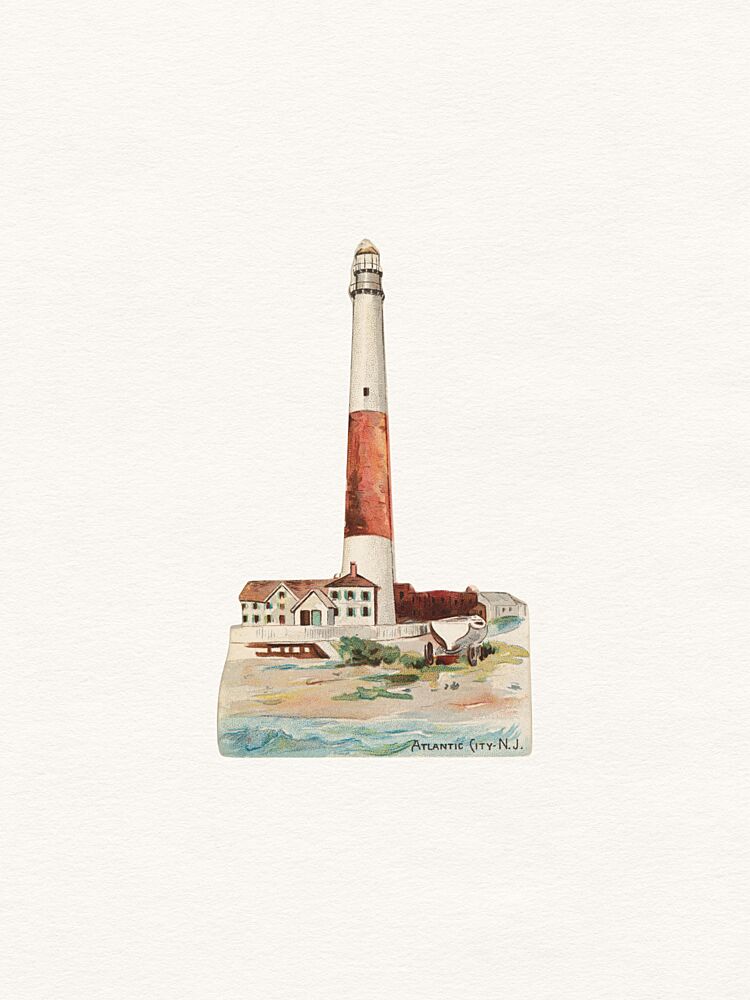 Atlantic City Lighthouse art print by Wild Violets for $57.95 CAD