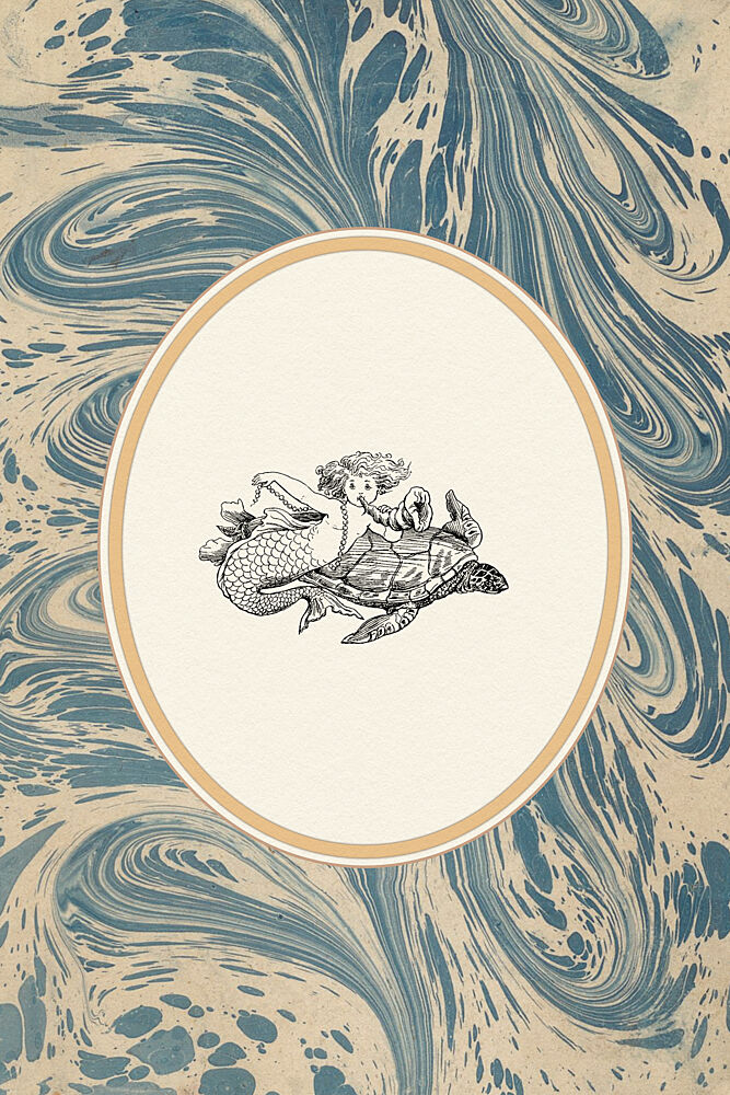 Mermaid and Turtle Journey art print by Wild Violets for $57.95 CAD