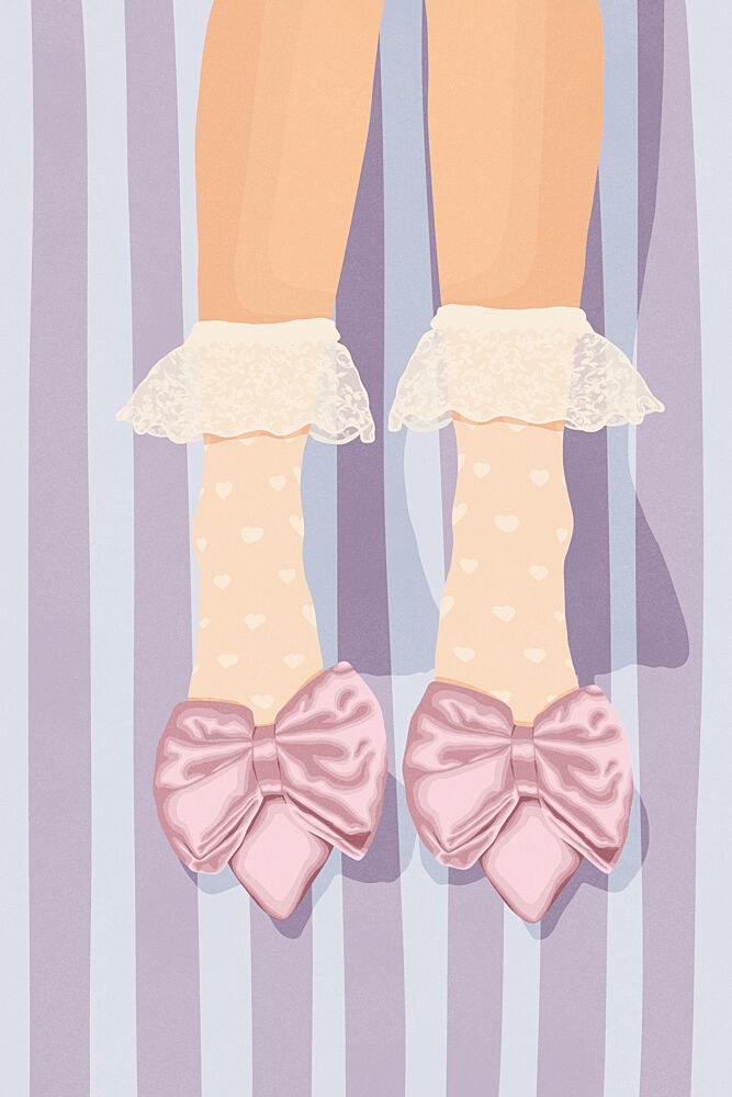 Sweet Pink Bow Shoes art print by Lisa Solomoniuk for $57.95 CAD