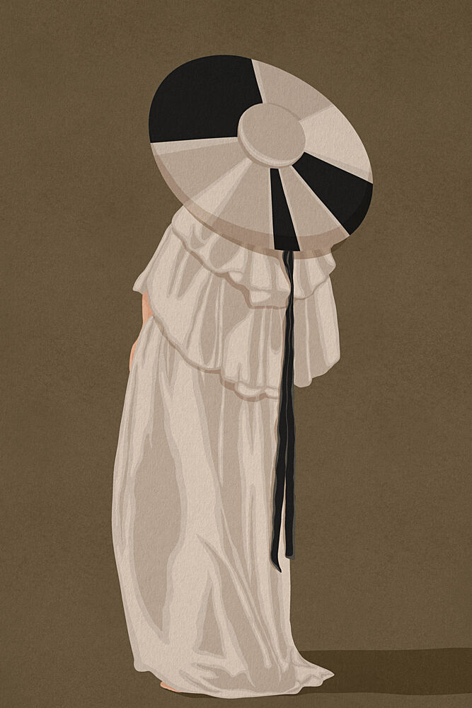 Woman in Elegant Hat art print by Lisa Solomoniuk for $57.95 CAD
