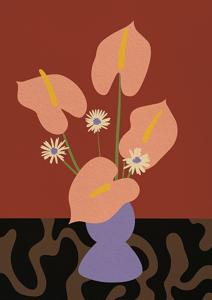 Warm Floral Still Life art print by Lisa Solomoniuk for $57.95 CAD