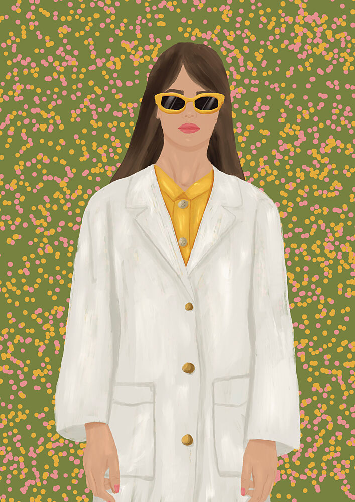 Chic Woman in Sunglasses art print by Lisa Solomoniuk for $57.95 CAD