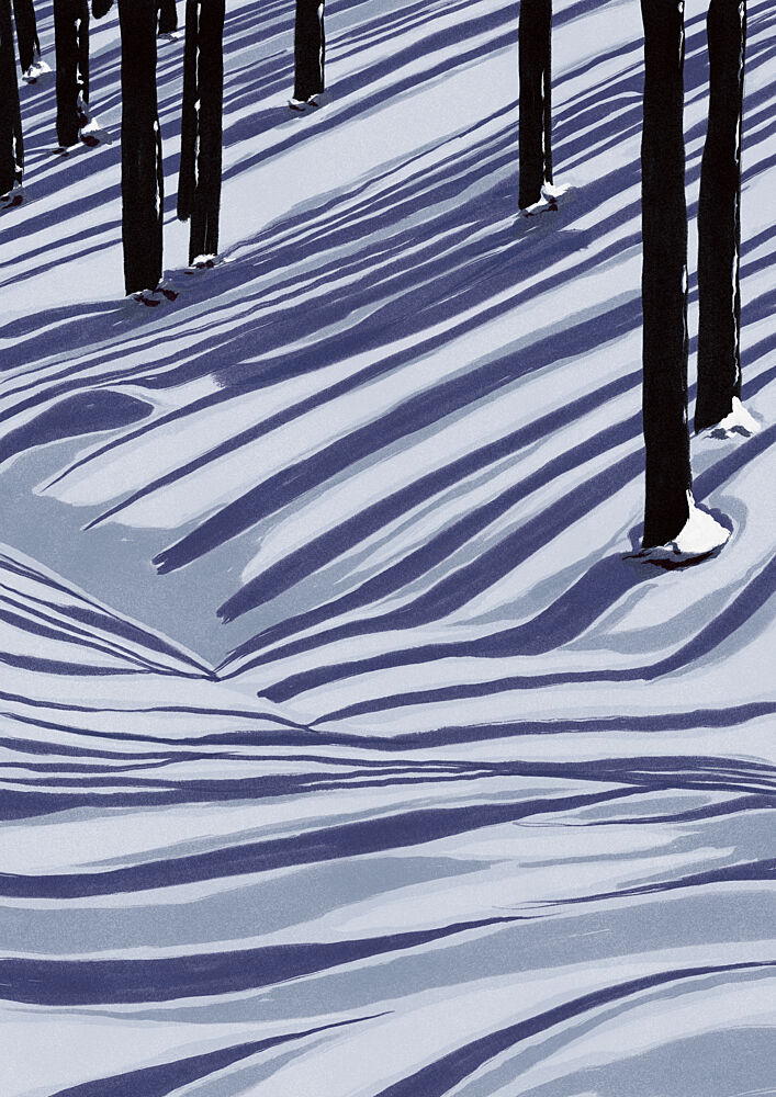 Winter Forest Shadows art print by Lisa Solomoniuk for $57.95 CAD