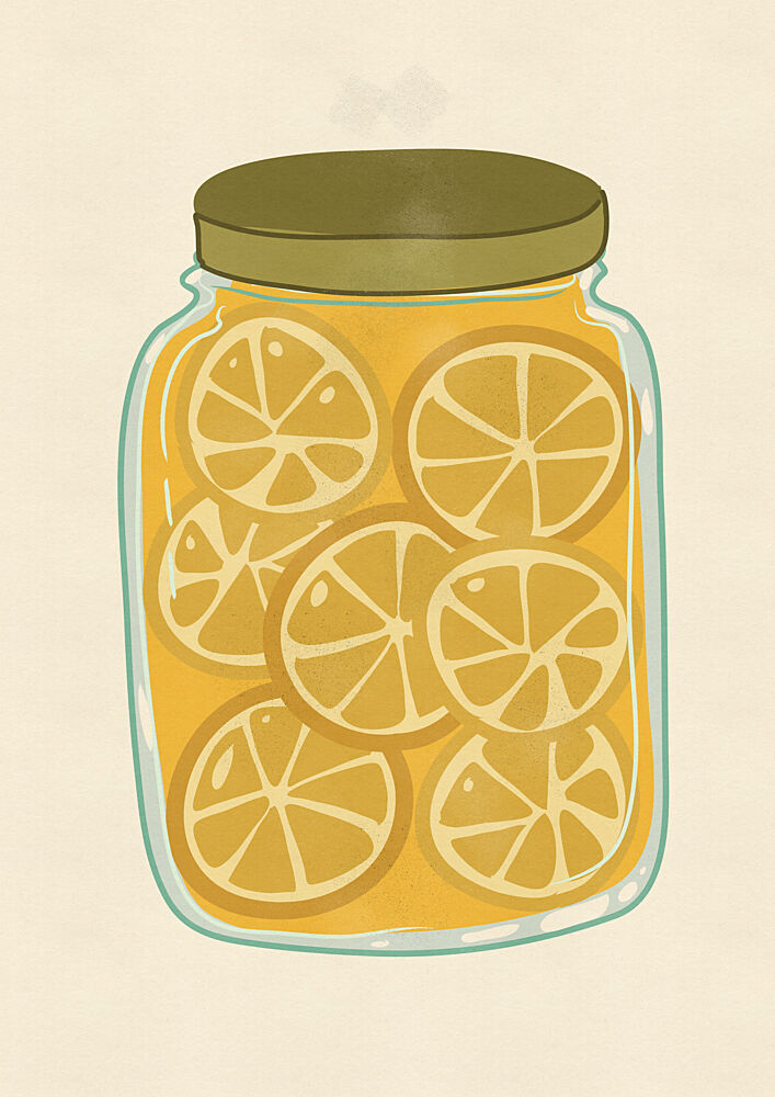Bright Lemon Preserve art print by Nicholas for $57.95 CAD