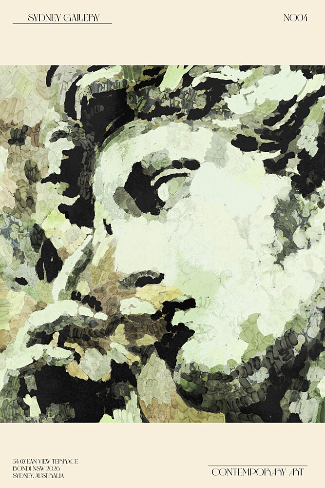 Green Classical Portrait art print by Treechild for $57.95 CAD