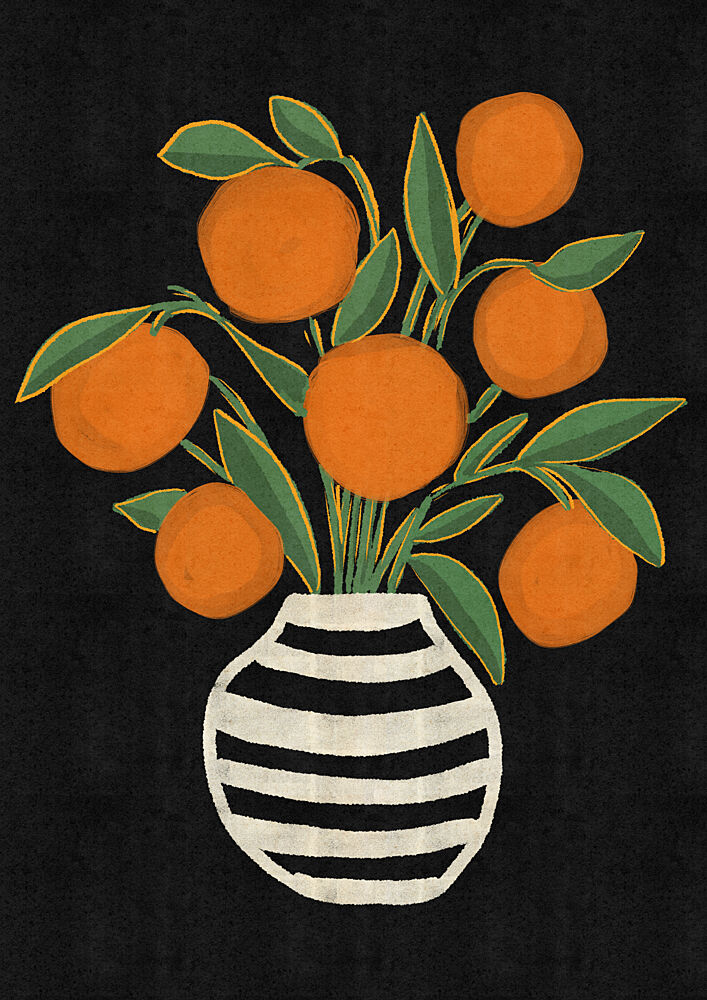 Vibrant Oranges Still Life art print by Nicholas for $57.95 CAD