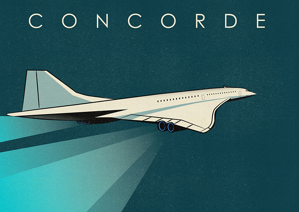Concorde Supersonic Flight art print by Nicholas for $57.95 CAD