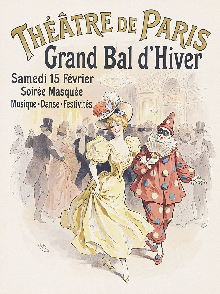 Belle Epoque Masked Ball art print by Andreas Magnusson for $57.95 CAD