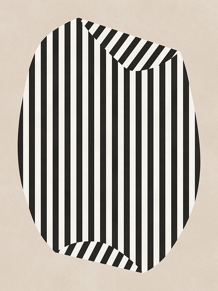Modern Striped Abstract art print by Vitor Costa for $57.95 CAD
