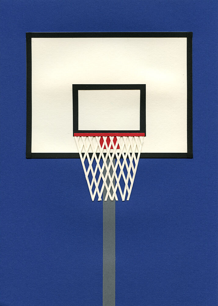 Modern Basketball Hoop art print by Rosi Feist for $57.95 CAD