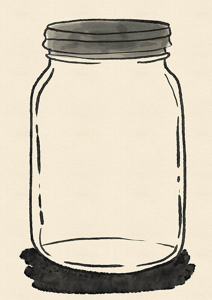 Empty Glass Jar art print by Nicholas for $57.95 CAD