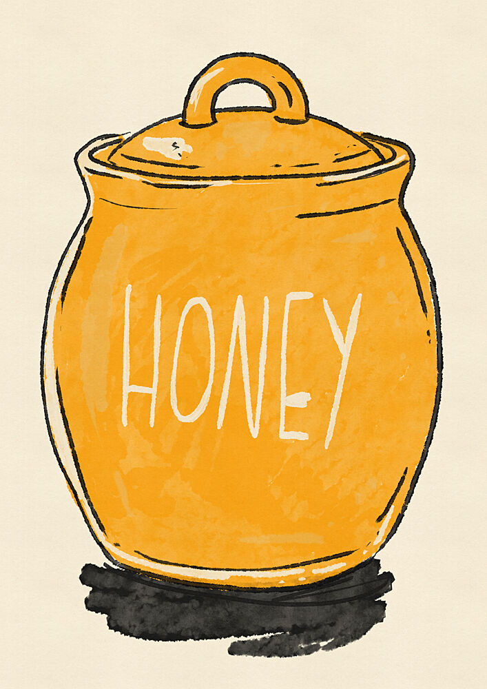 Honey Pot Illustration art print by Nicholas for $57.95 CAD