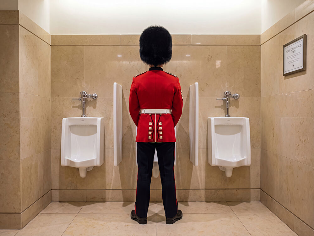 Royal Guard Urinal Humor art print by Andreas Magnusson for $57.95 CAD