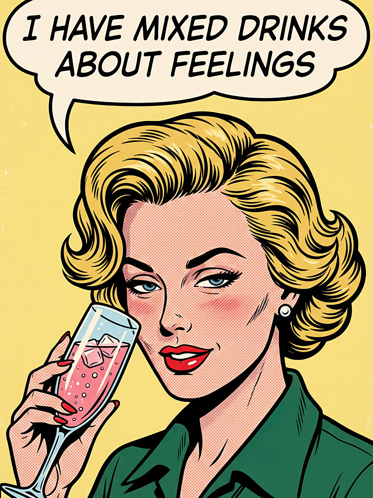 Mixed Drinks Mixed Feelings art print by Andreas Magnusson for $57.95 CAD
