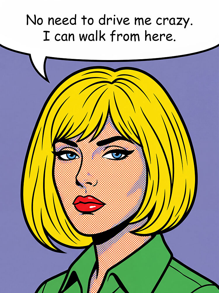 Sassy Pop Art Woman art print by Andreas Magnusson for $57.95 CAD