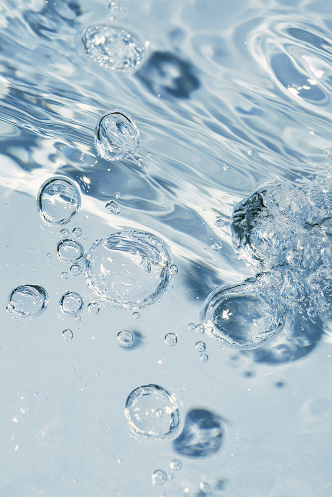 Clear Blue Water Bubbles art print by Treechild for $57.95 CAD