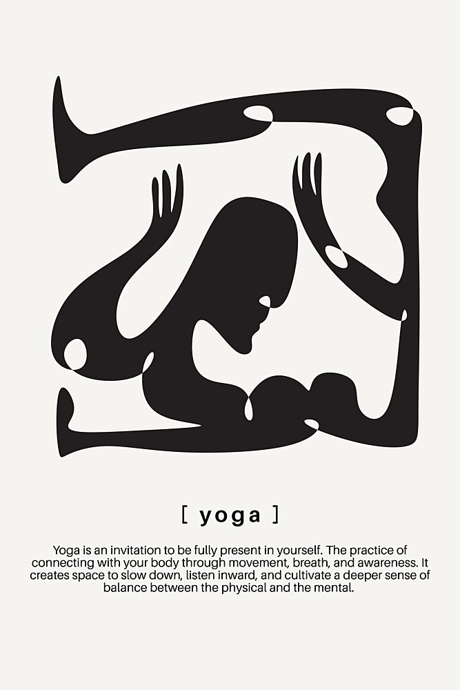 Minimal Yoga Serenity art print by Marianne Bassil for $57.95 CAD