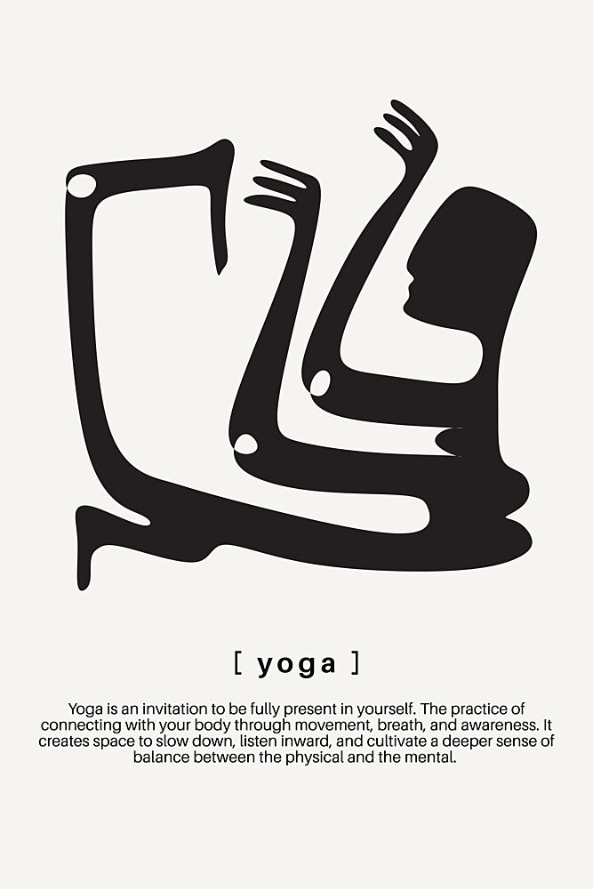 Abstract Yoga Meditation art print by Marianne Bassil for $57.95 CAD