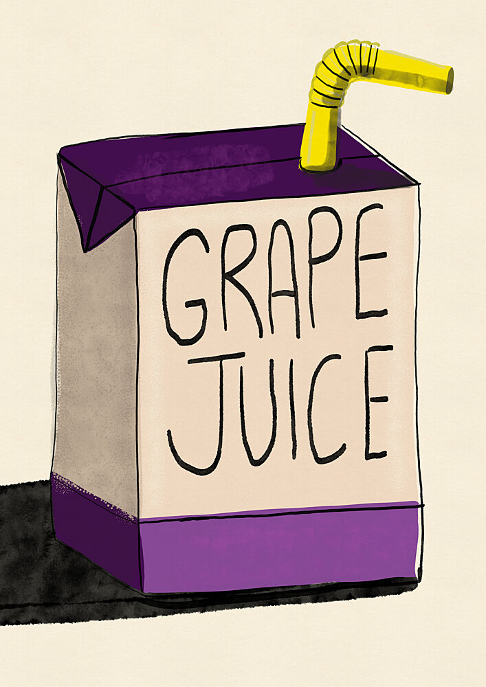 Grape Juice Box art print by Nicholas for $57.95 CAD