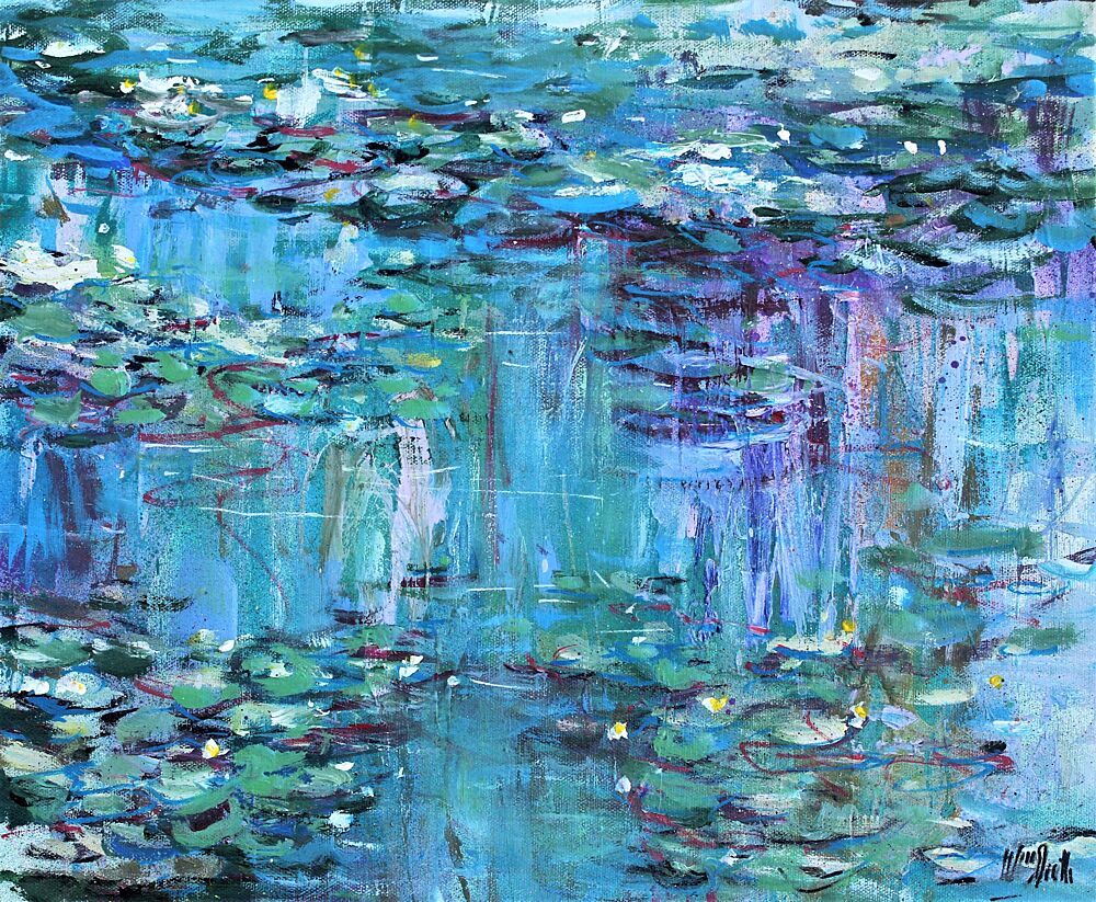 Vibrant Water Lilies art print by Wayne Sleeth for $57.95 CAD