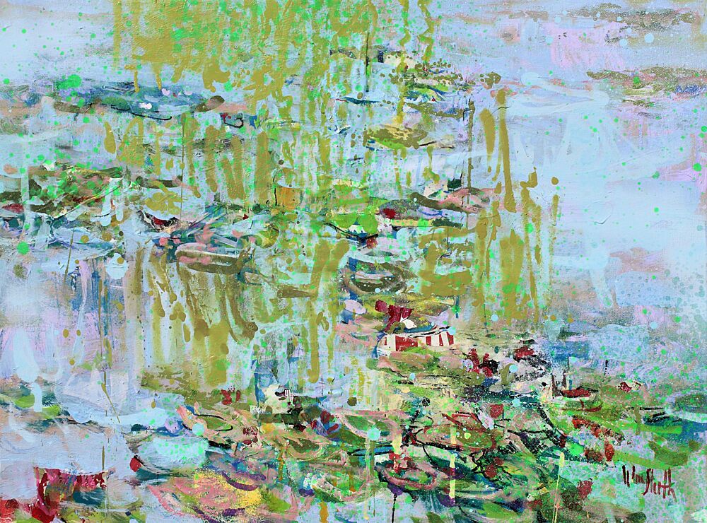 Abstract Water Garden art print by Wayne Sleeth for $57.95 CAD