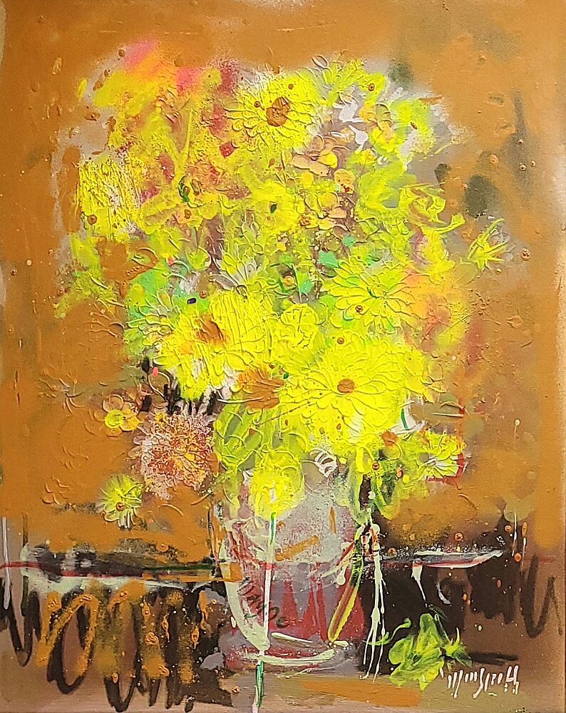 Energetic Yellow Flowers art print by Wayne Sleeth for $57.95 CAD
