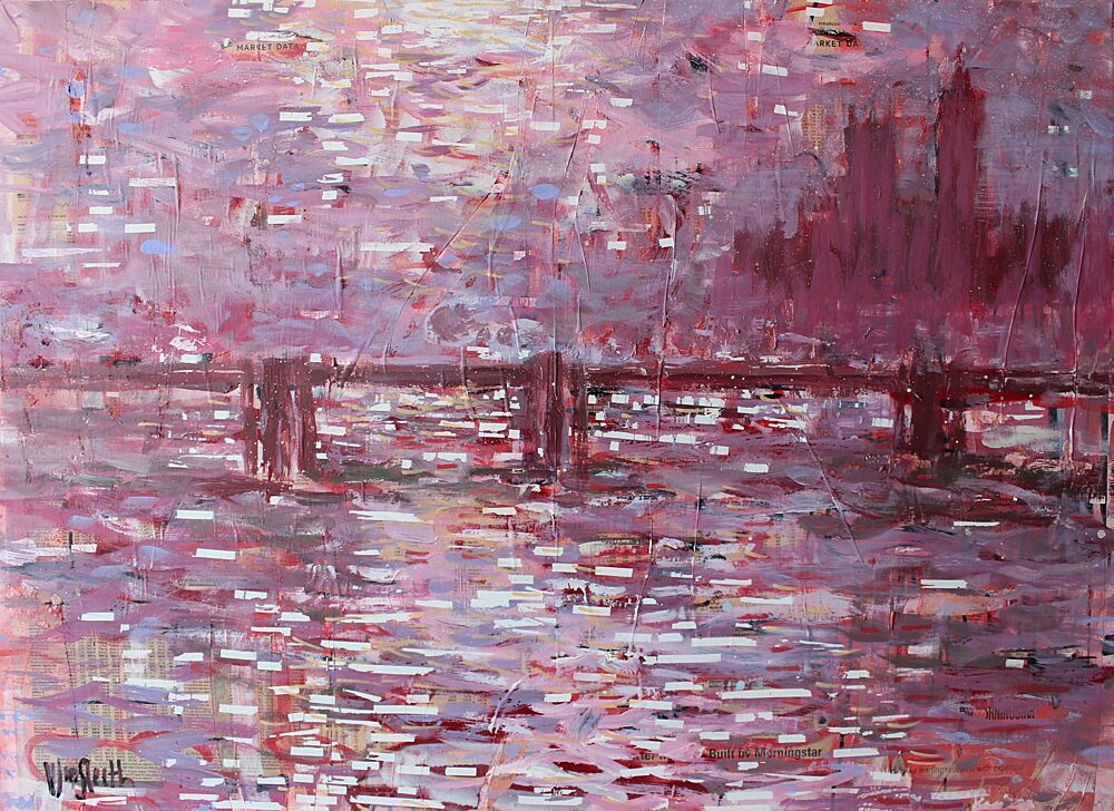 Pink City Reflections art print by Wayne Sleeth for $57.95 CAD