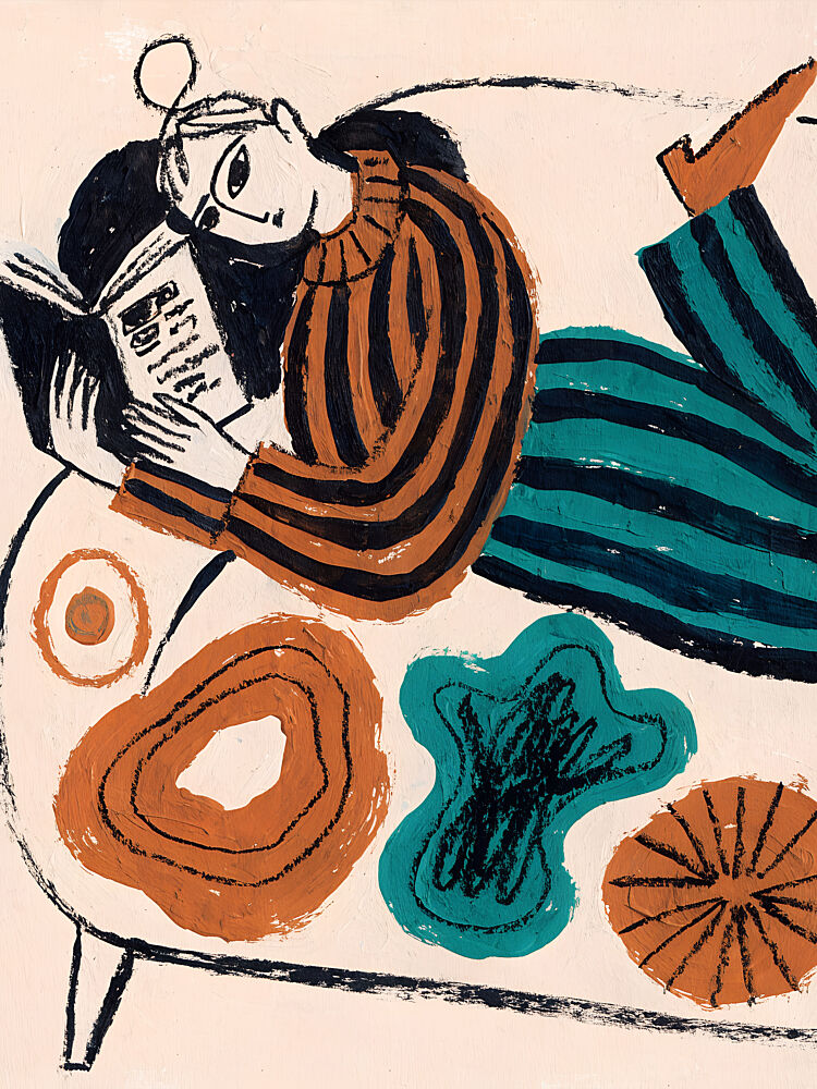 Cozy Reading Time art print by Miguel Bruzual for $57.95 CAD