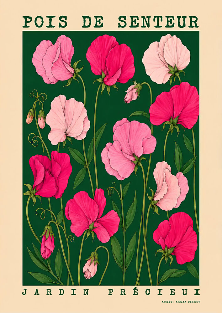Sweet Pea Garden art print by Annika Persson for $57.95 CAD