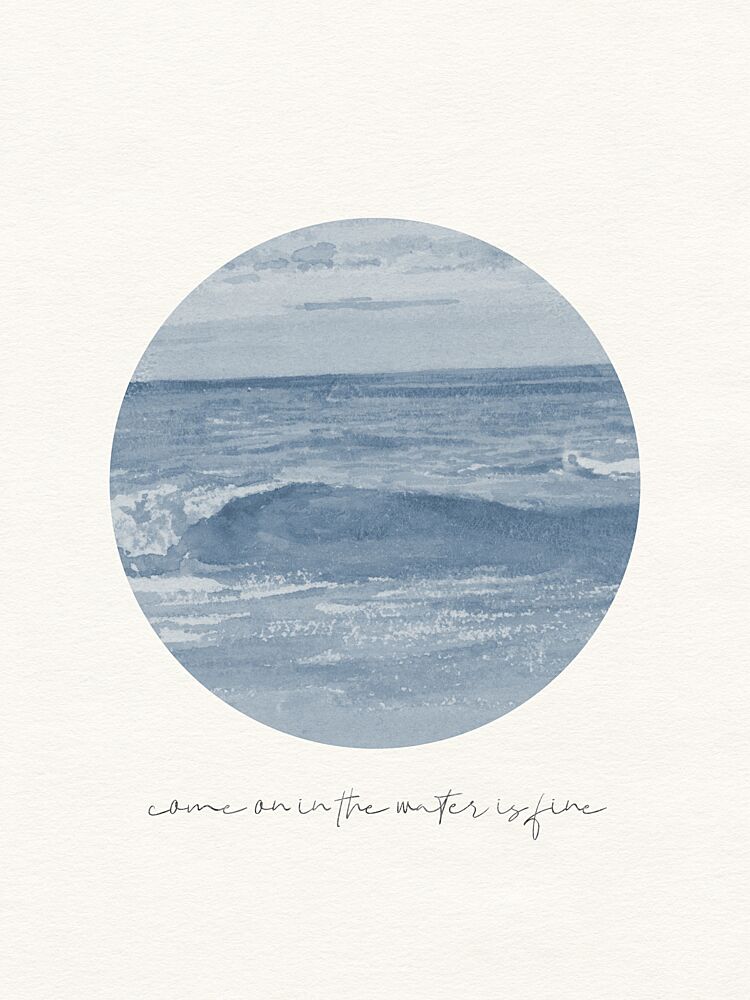 Calm Ocean Waves art print by Wild Violets for $57.95 CAD