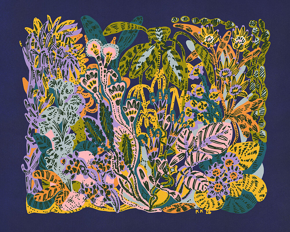 Vibrant Tropical Garden art print by Katariina Kosunen for $57.95 CAD
