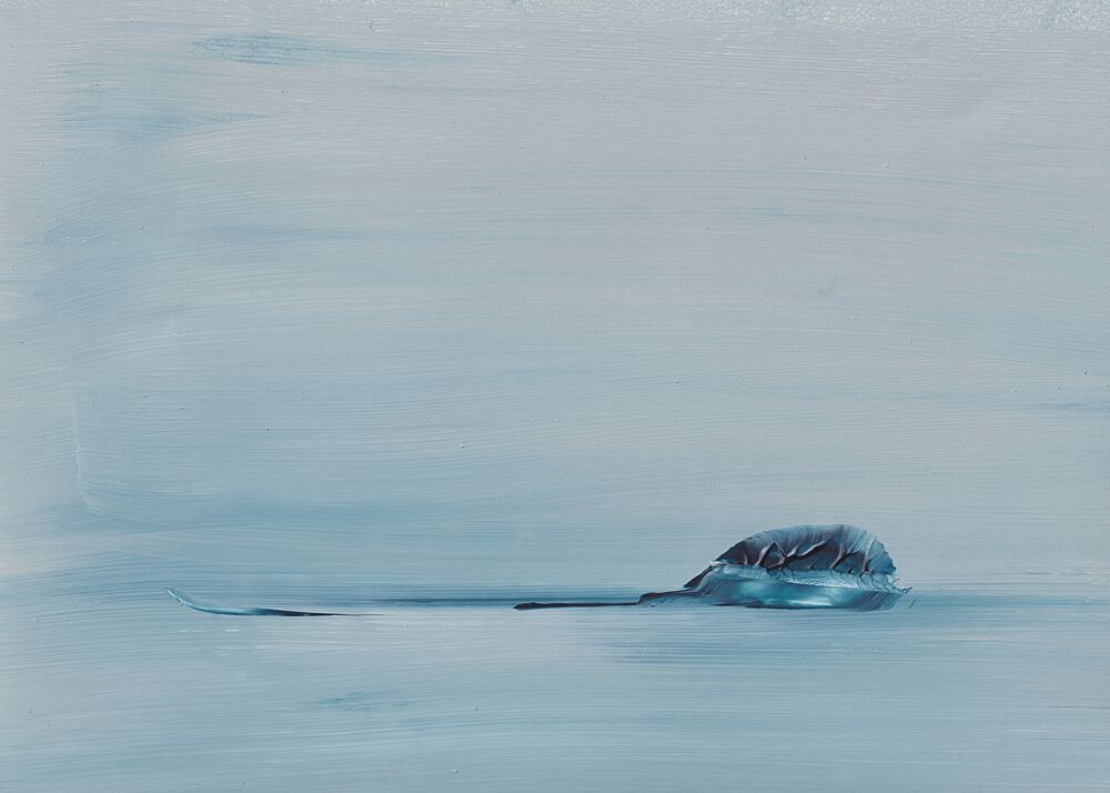 Calm Blue Horizon art print by Maira Ribena for $57.95 CAD