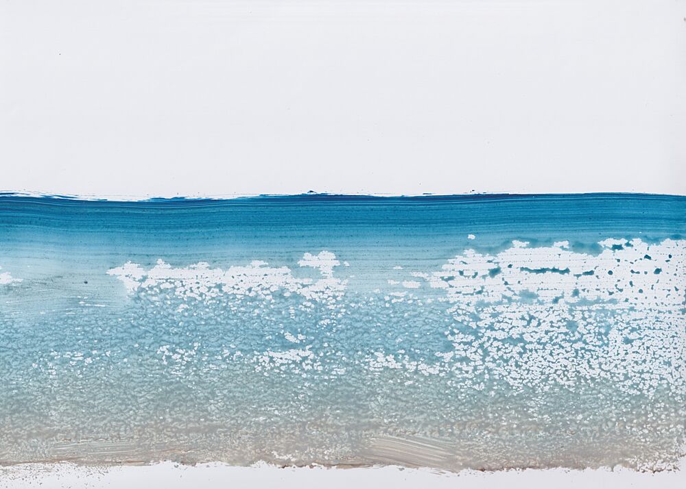 Abstract Ocean Horizon art print by Maira Ribena for $57.95 CAD