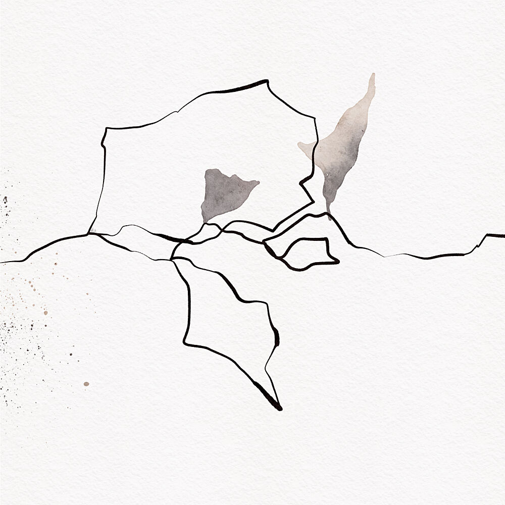 Subtle Kintsugi Abstract art print by Ankie Kooi for $57.95 CAD
