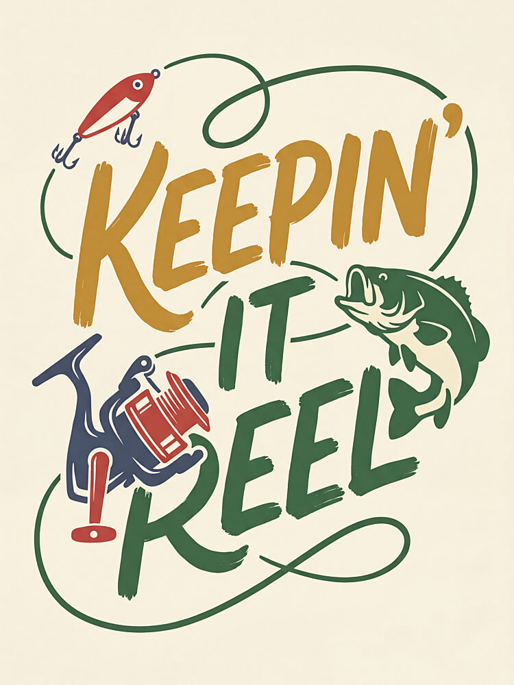 Keepin It Reel Fishing art print by Andreas Magnusson for $57.95 CAD